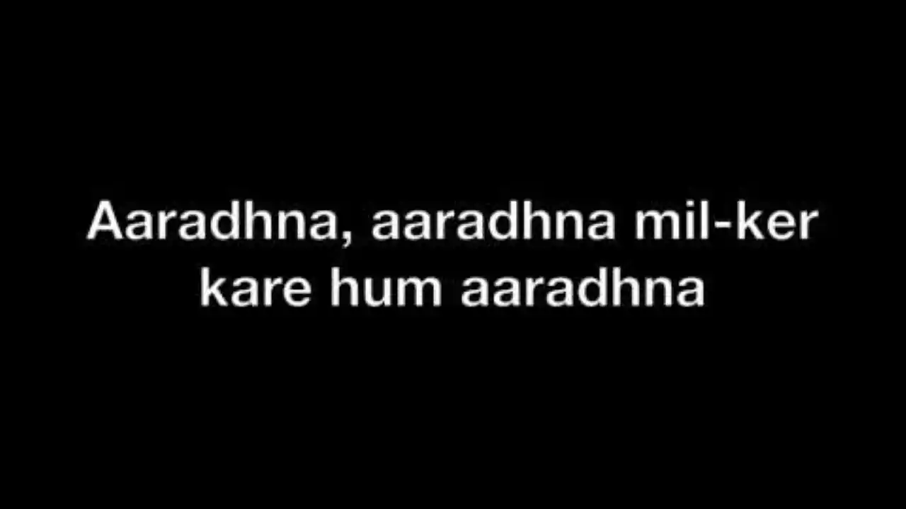 Aaradhana Aaradhana Milke Kare Ham Aaradhana Lyrics Ashley Joseph