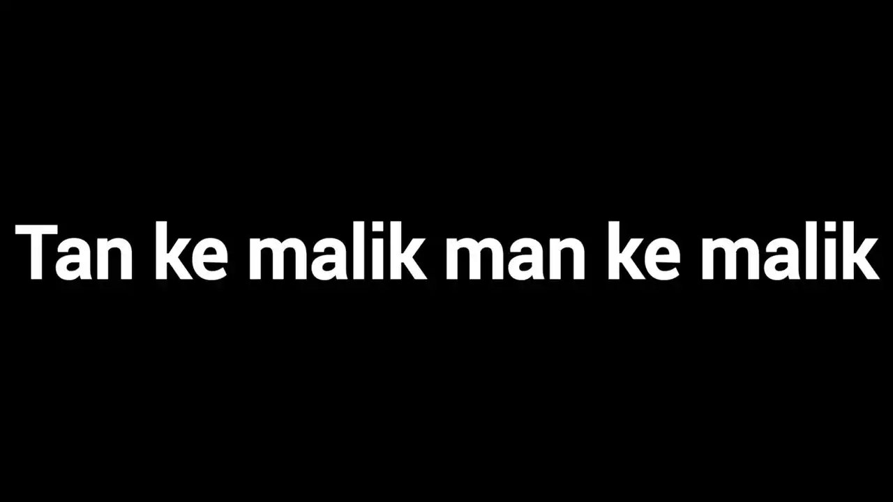 Tan Ke Malik Man Ke Malik Lyrics Vijay Benedict