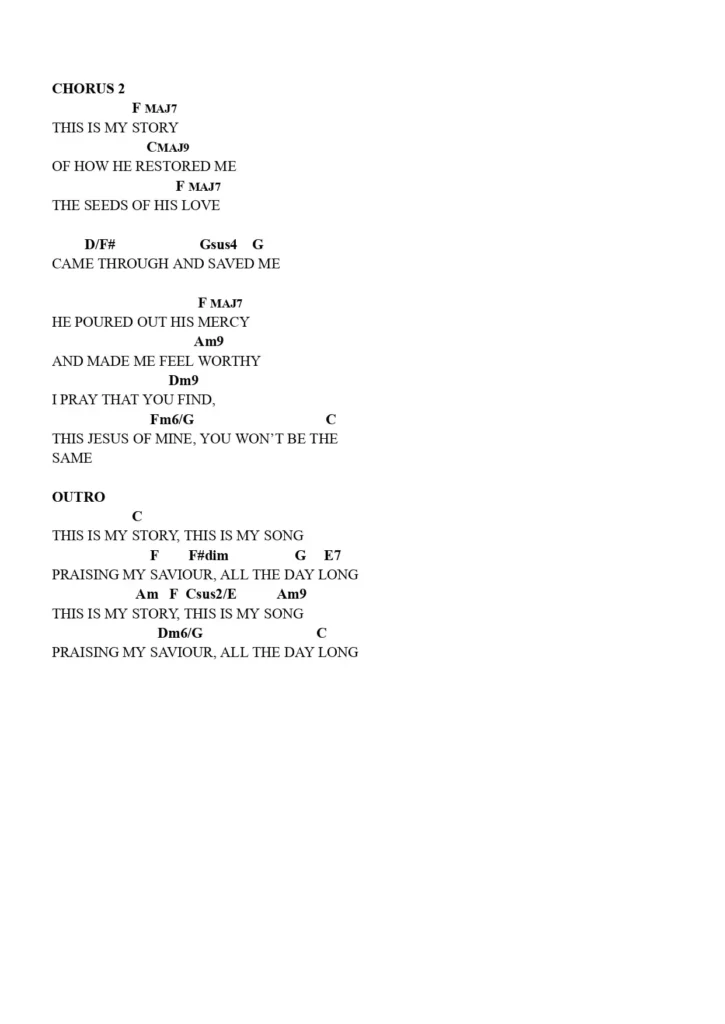 This Jesus Of Mine Chords page 0002